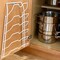 6 Pot Lid Organizer for Cabinet or Pantry Wall - Cupboard Door Pots and Pans Organizer - Glass or Metal Pan Covers Cabinet Organizer - Rack Hanger Dividers - Set of 2